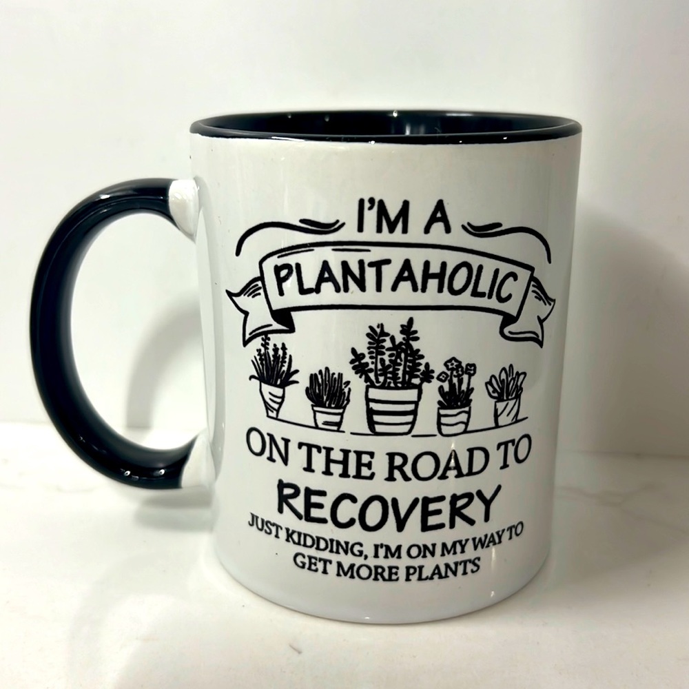 NEW Plant Coffee Mug “Plantaholic”